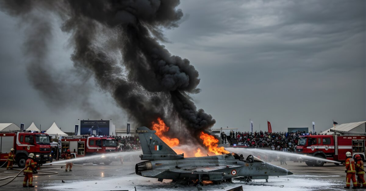 India’s Tejas Fighter Jet Suffers Deadly Crash at Dubai Air Show: Pilot Killed in Mid-Air Mishap