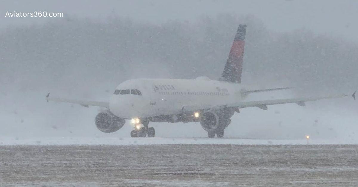 Airlines cancel flights due to weather