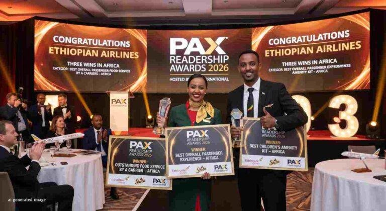 Ethiopian Airlines Wins Three Titles at the 2026 PAX Readership Awards
