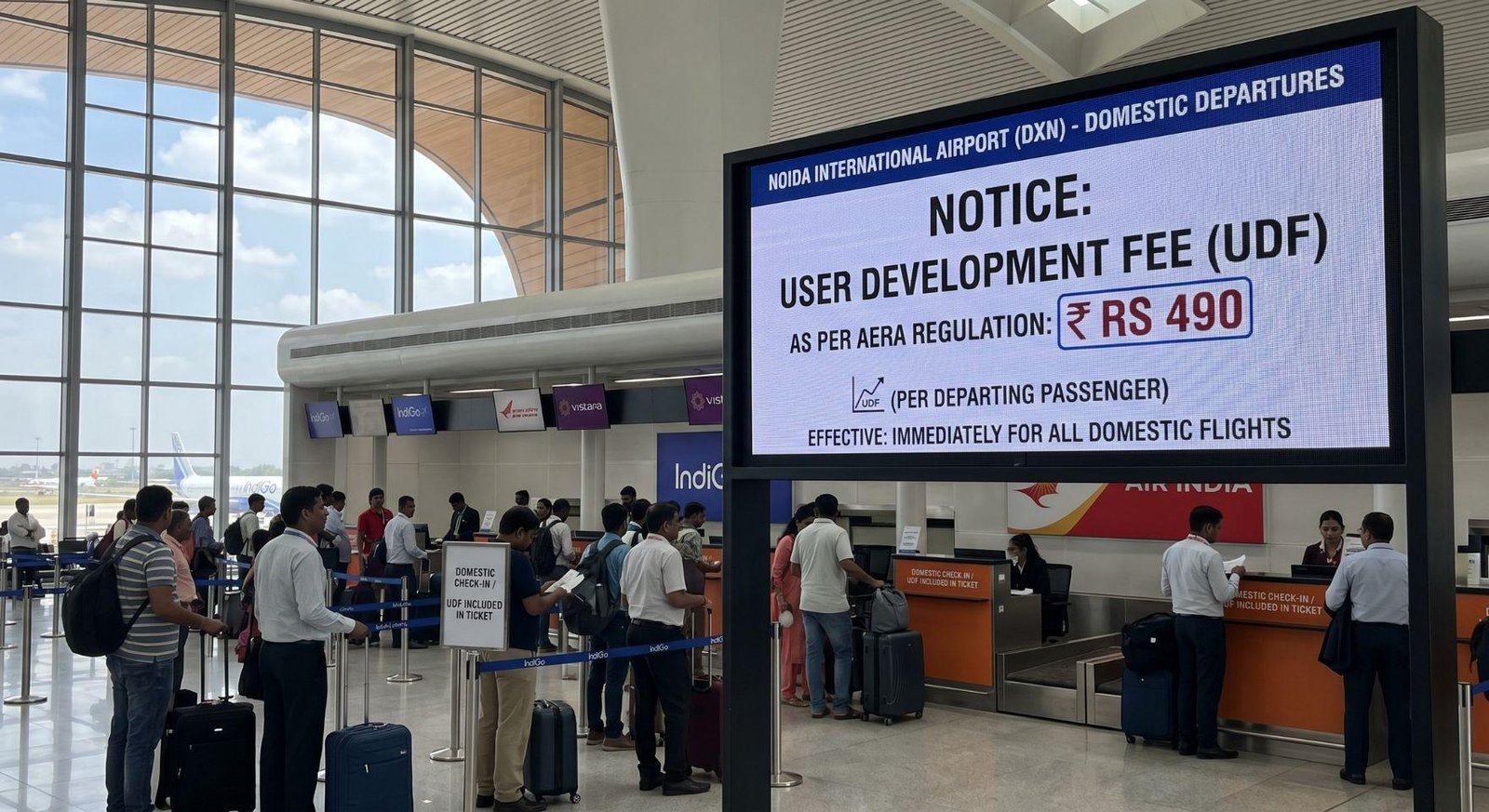Noida International Airport: Regulator Fixes UDF at ₹490 – A Balanced Takeoff or a Pricing Pitfall?