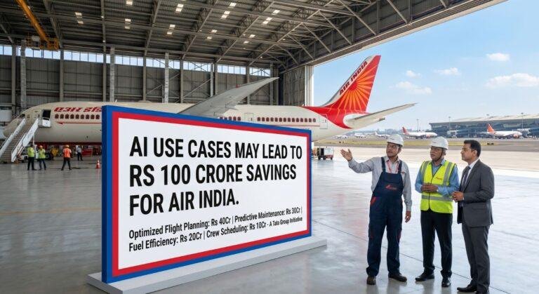 AI Use Cases May Lead to Rs 100 Crore Savings for Air India – A Digital Takeoff