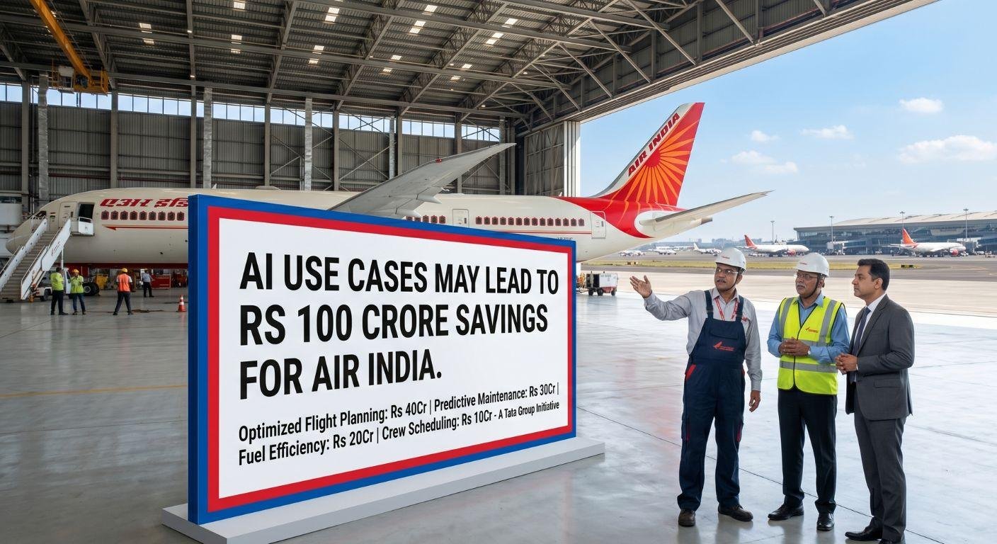 AI Use Cases May Lead to Rs 100 Crore Savings for Air India – A Digital Takeoff