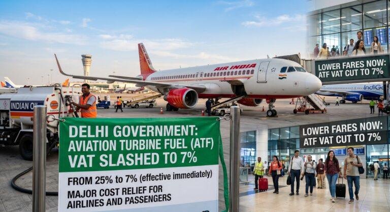 Delhi Slashes ATF VAT to 7%: A Game-Changer for Airlines & Flyers