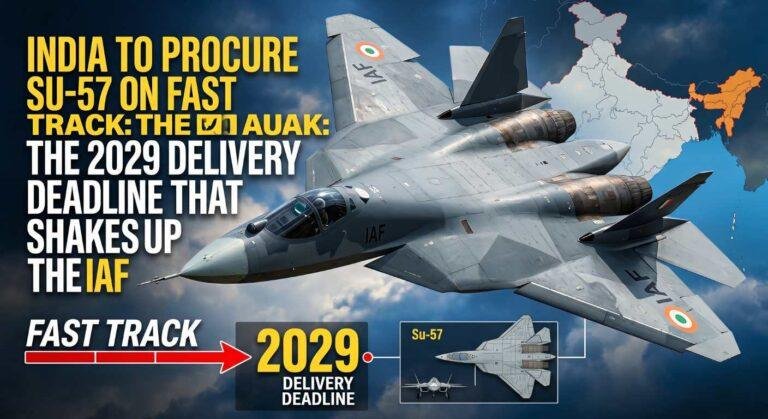 India to Procure Su-57 on Fast Track: The 2029 Delivery Deadline That Shakes Up the IAF