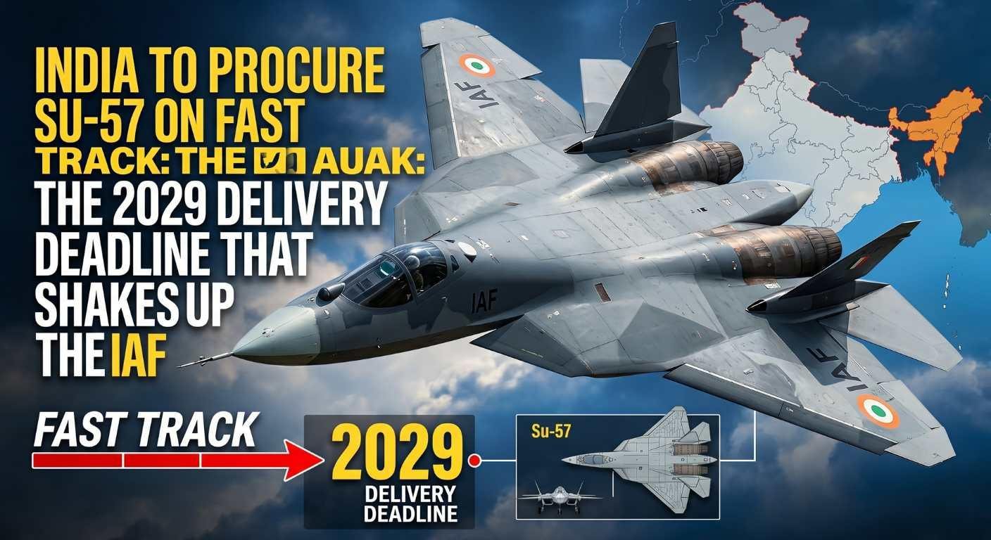 India to Procure Su-57 on Fast Track: The 2029 Delivery Deadline That Shakes Up the IAF