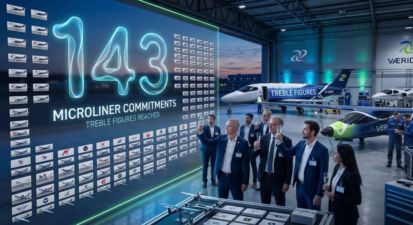 Vaeridion Takes Tally of Microliner Commitments into Treble Figures – Aviators360