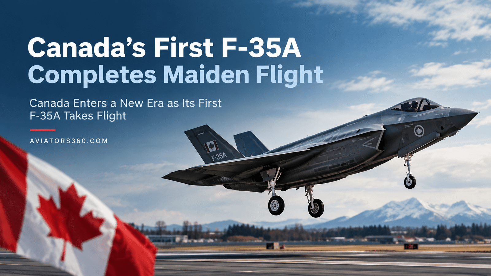 Canada Enters a New Era as Its First F-35A Takes Flight