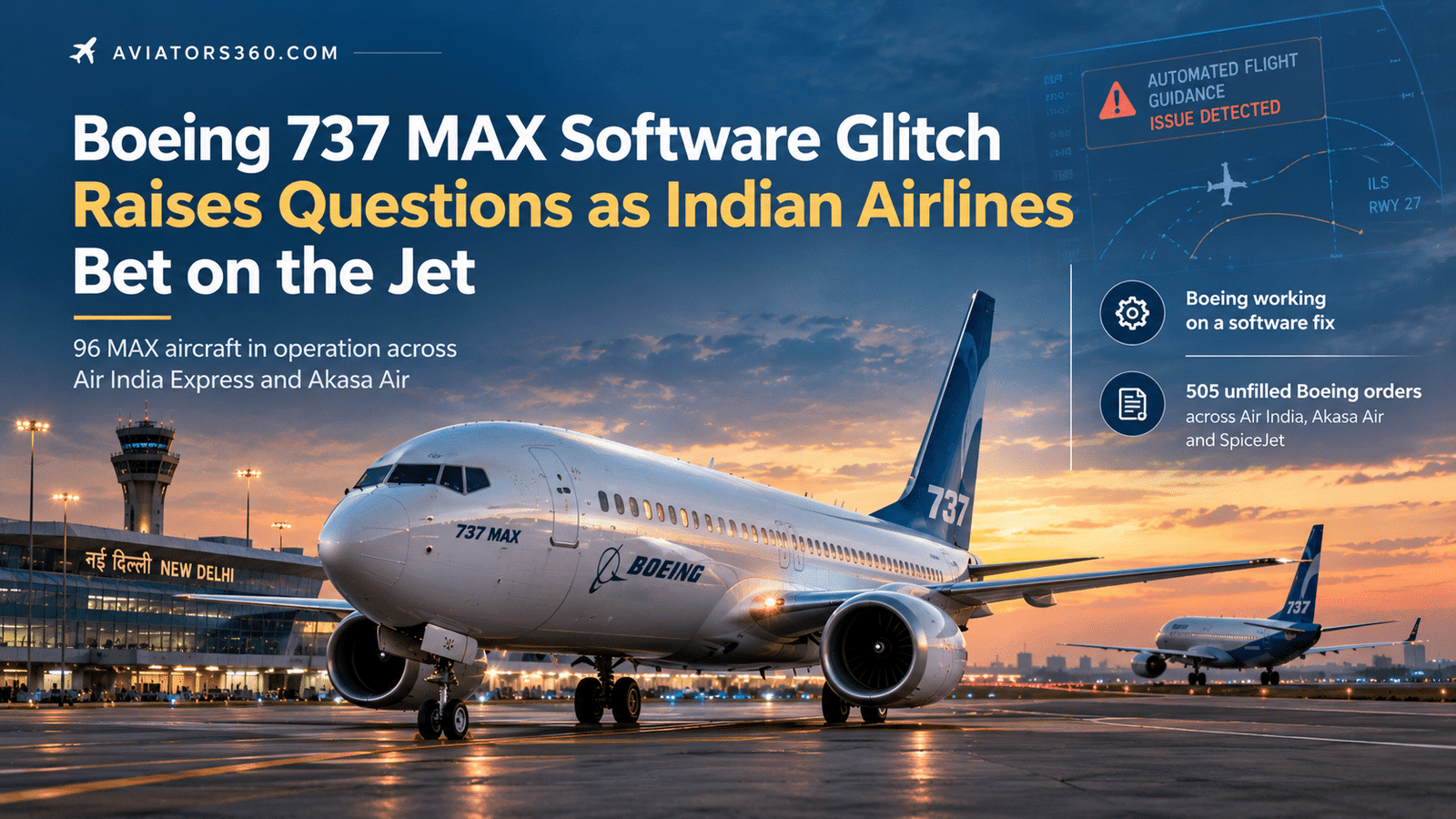 Boeing 737 MAX Software Glitch Raises Questions as Indian Airlines Bet on the Aircraft