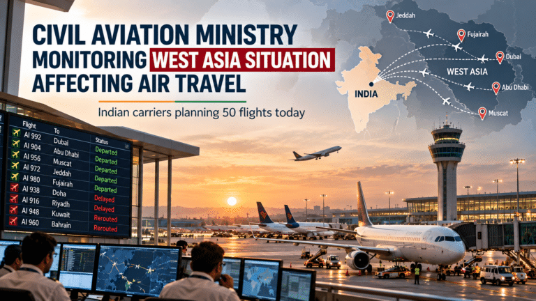 India Monitors West Asia Situation as Airlines Adjust Flight Operations