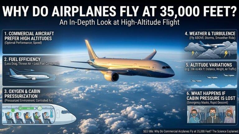 Why Do Commercial Airplanes Fly at 35,000 Feet? The Science Explained